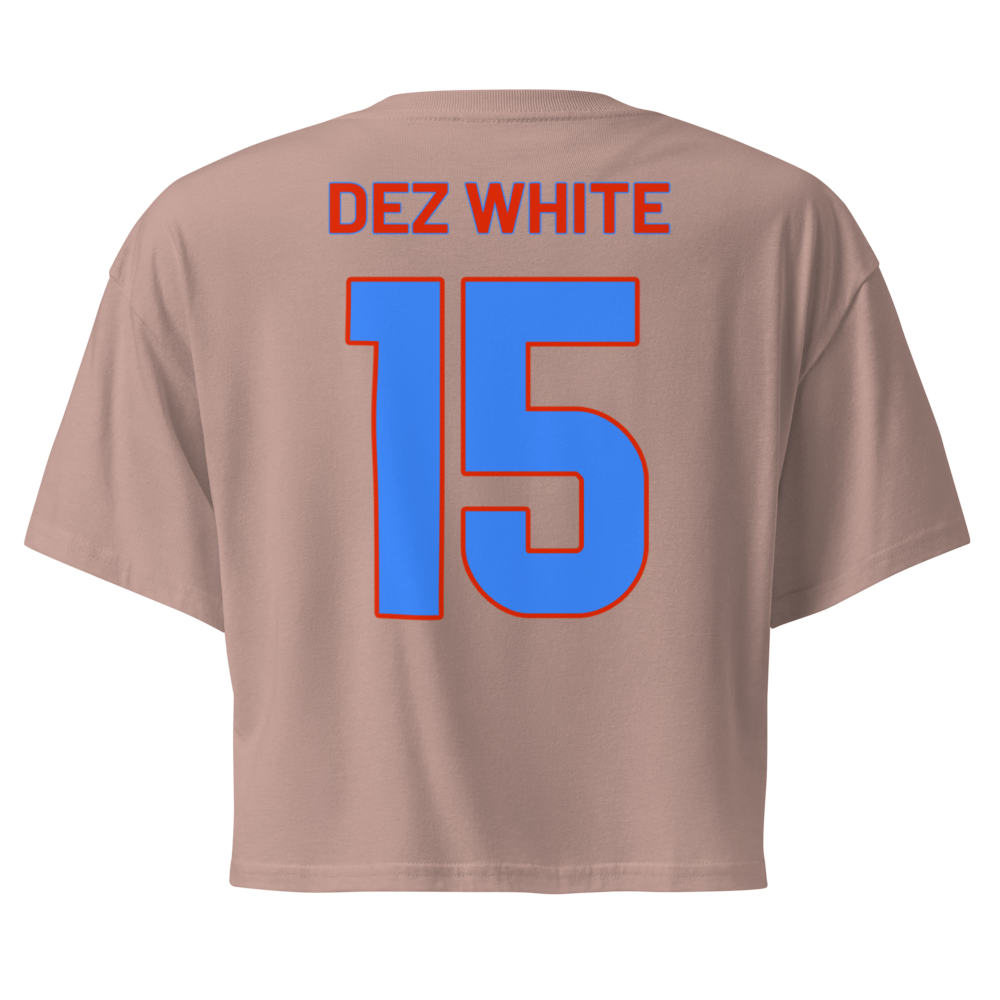 Dezman White | Jersey Style Crop Top