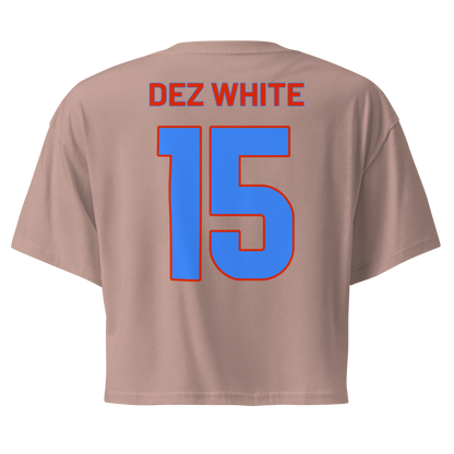 Dezman White | Jersey Style Crop Top