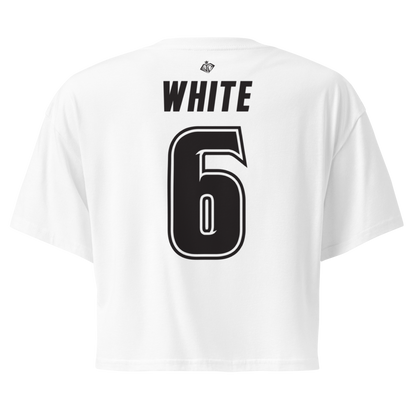 Sarah White | Black & White Crop Top
