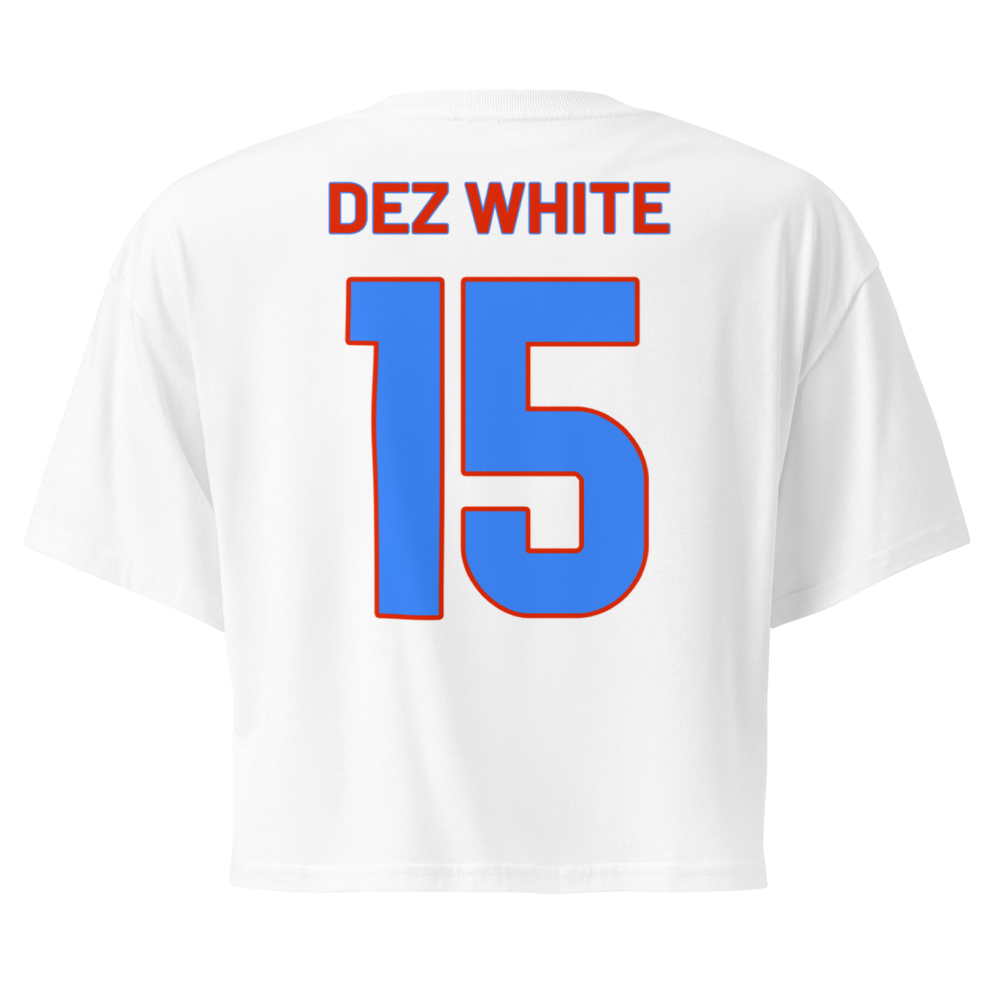 Dezman White | Jersey Style Crop Top