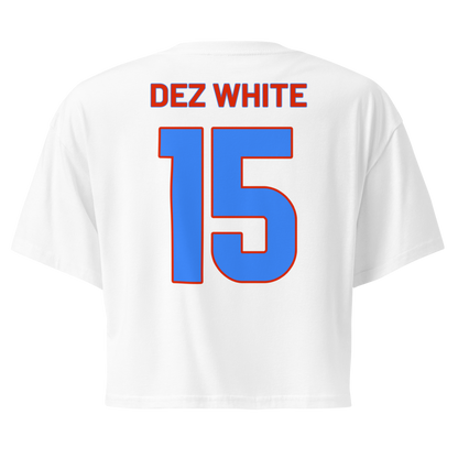 Dezman White | Jersey Style Crop Top