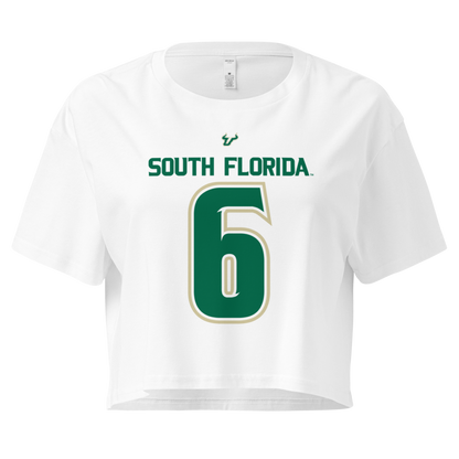 Sarah White | Jersey-Style Crop Top