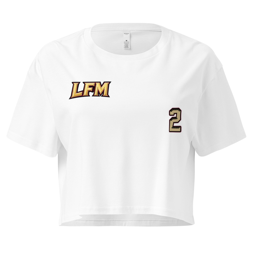 Trace White | Jersey Style Crop Top