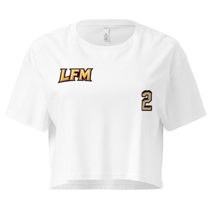 Trace White | Jersey Style Crop Top
