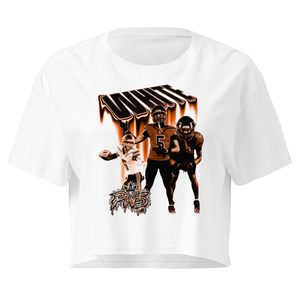 Pierce White | Mural Crop Top