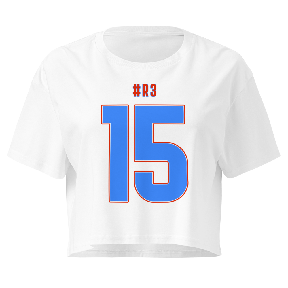Dezman White | Jersey Style Crop Top