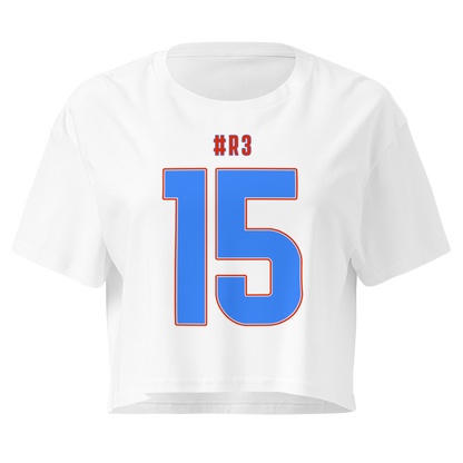 Dezman White | Jersey Style Crop Top