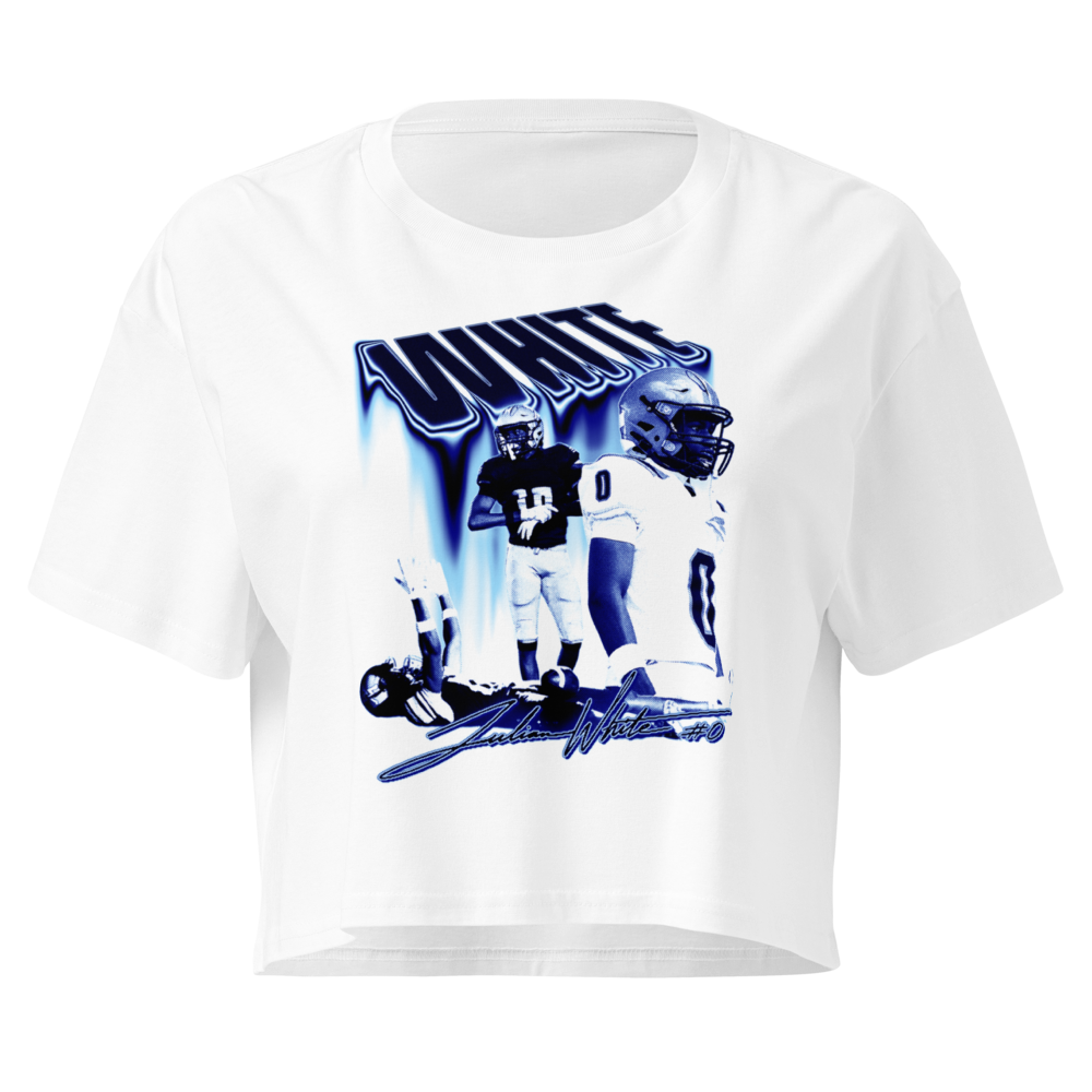 Julian White | Mural Crop Top
