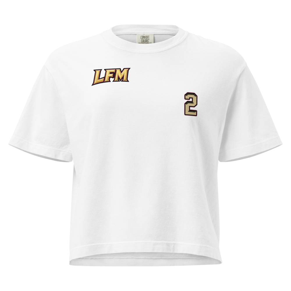 Trace White | Jersey Style Women’s Boxy Tee