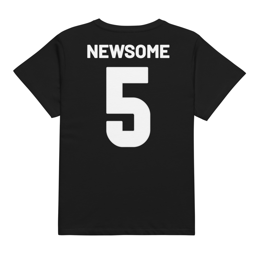 Elijah Newsome | Jersey Style Women’s High-Waisted Tee