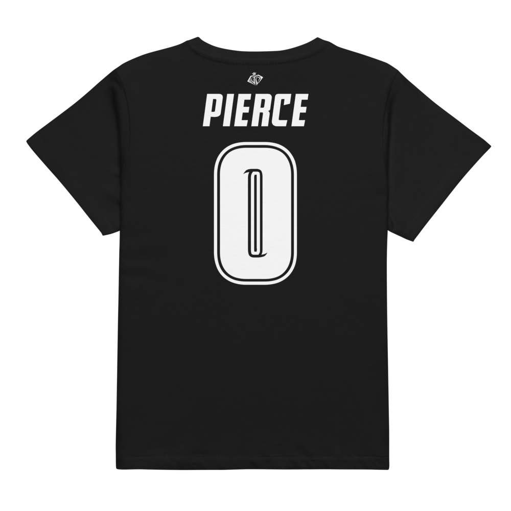 Karhys Pierce | Black & White Women’s High-Waisted Tee