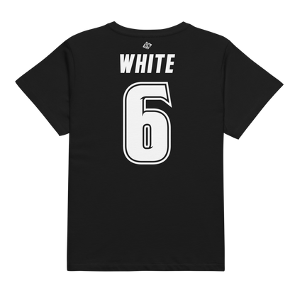 Sarah White | Black & White Women’s High-Waisted Tee