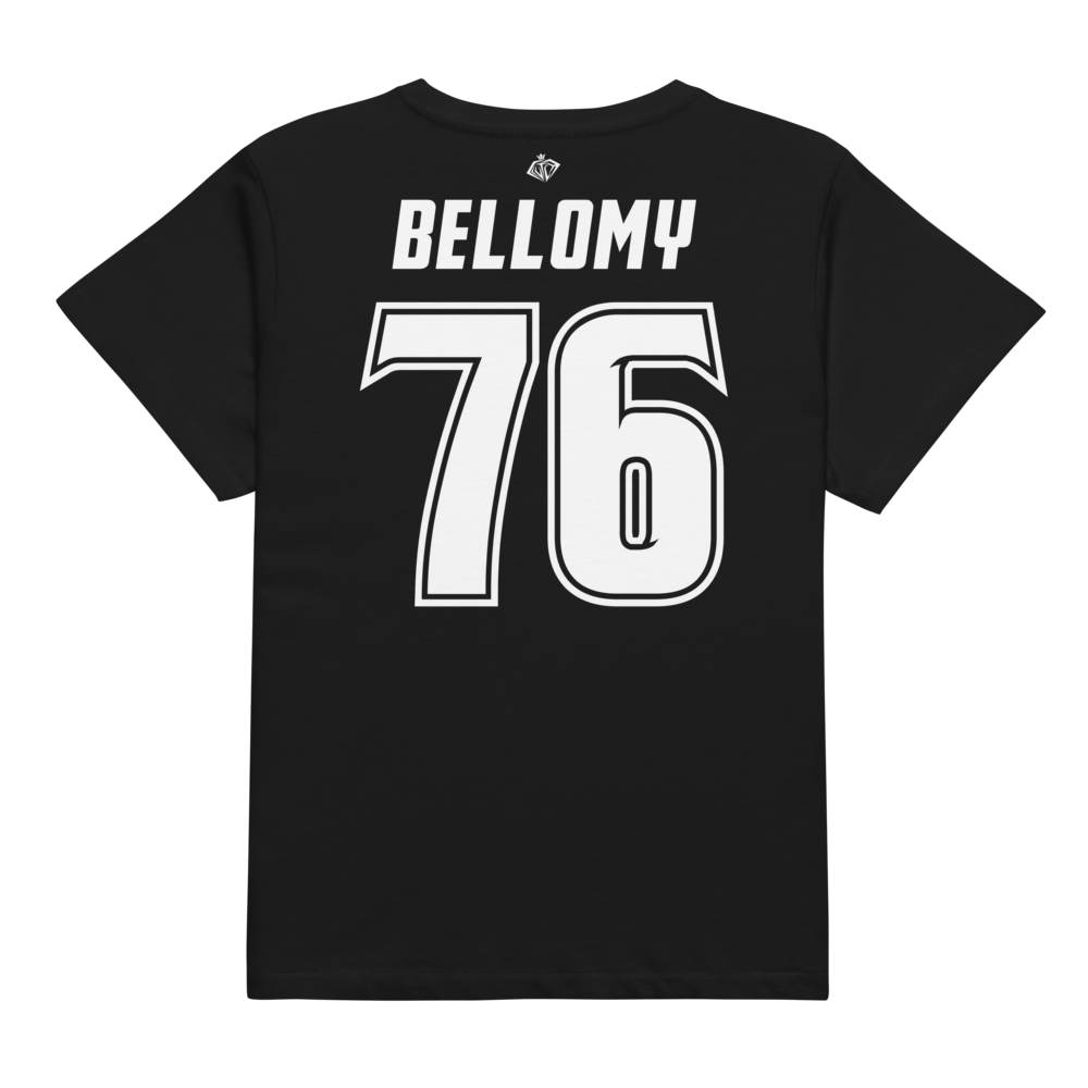 Colin Bellomy | Black & White Women’s High-Waisted Tee