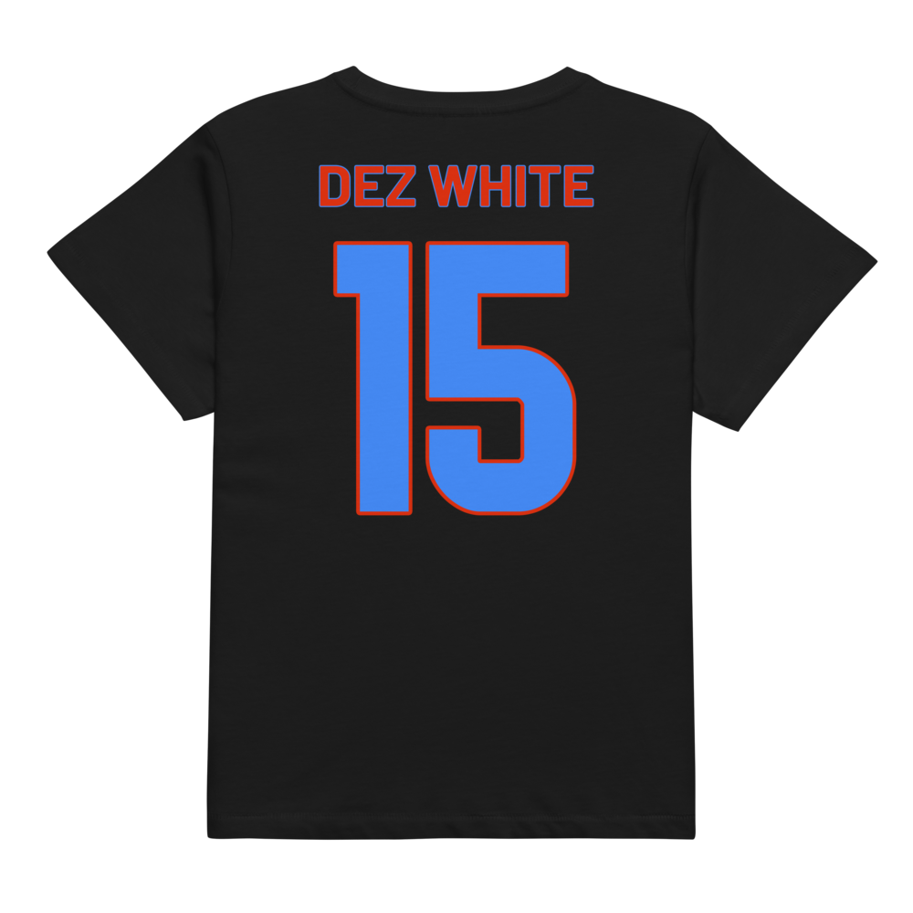 Dezman White | Jersey Style Women’s High-Waisted Tee