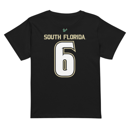 Sarah White | Jersey-Style Women’s High-Waisted Tee