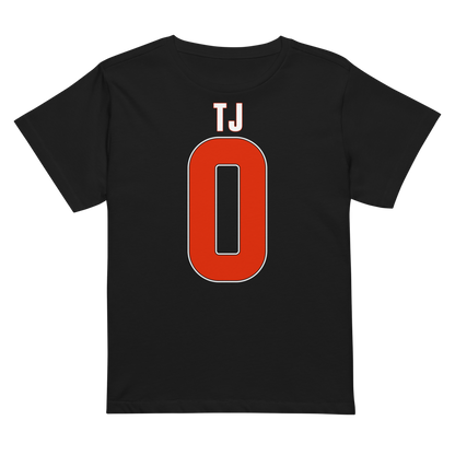 TJ Blackmon | Jersey Style Women’s High-Waisted Tee