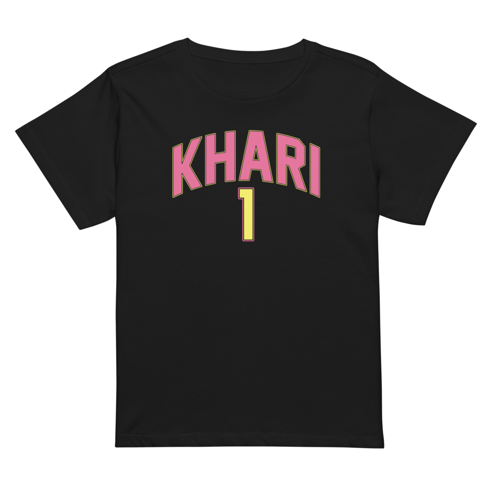 Khari Barrett | Jersey Style Women’s High-Waisted Tee