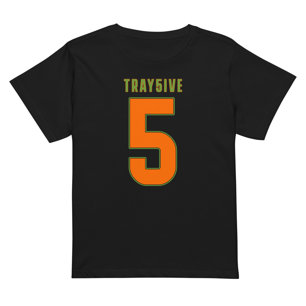 Travian Brown | Jersey Style Women’s High-Waisted Tee