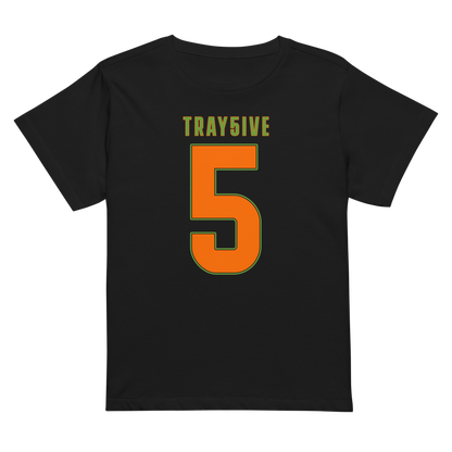 Travian Brown | Jersey Style Women’s High-Waisted Tee
