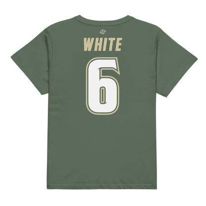 Sarah White | Bulls Chalk Women’s High-Waisted Tee