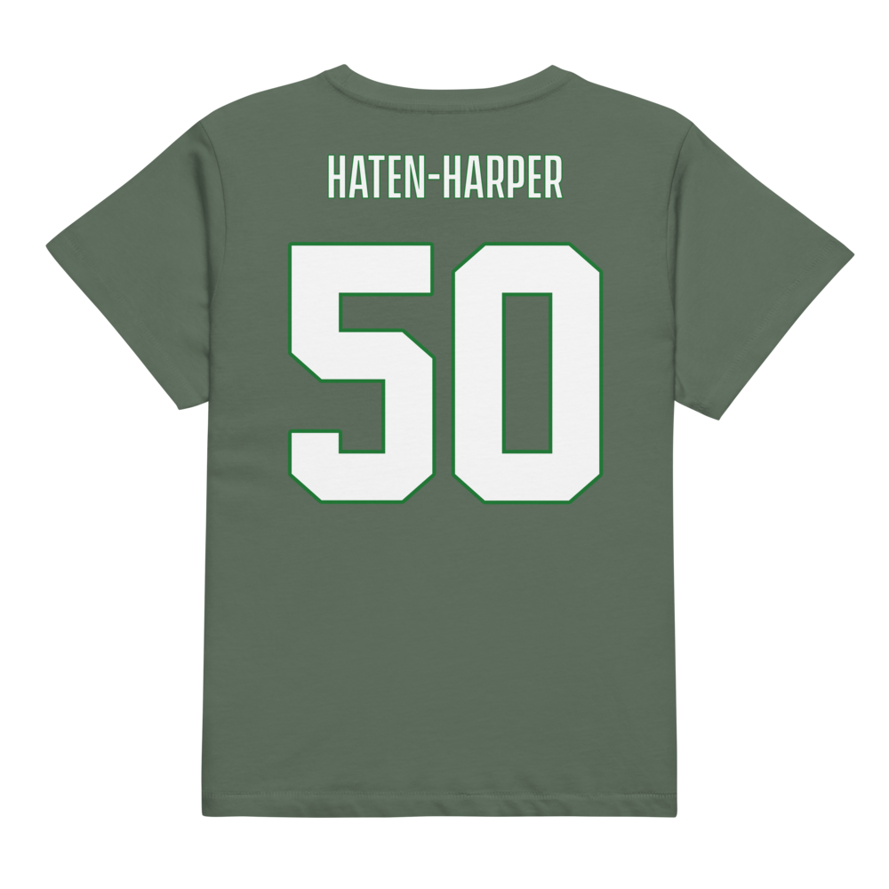 Quran Haten-Harper | Jersey Style Women’s High-Waisted Tee