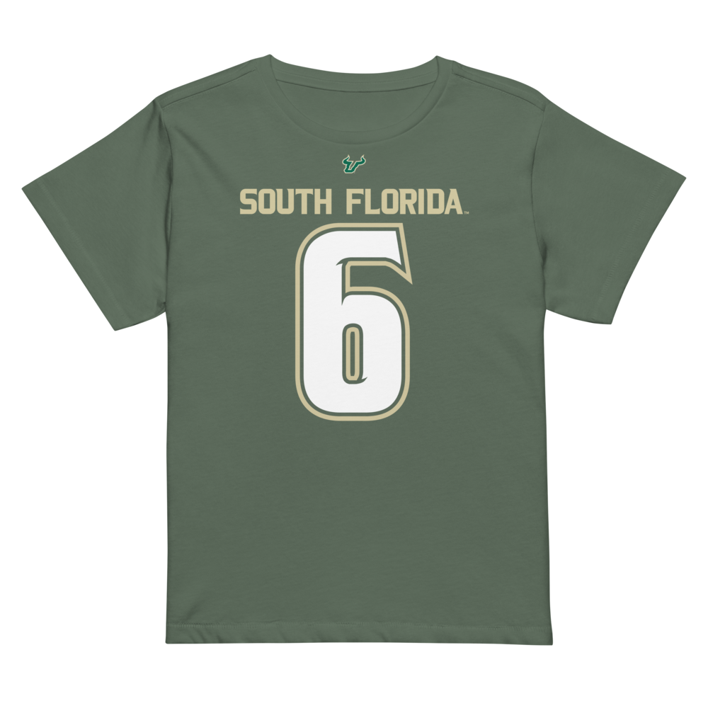 Sarah White | Jersey-Style Women’s High-Waisted Tee