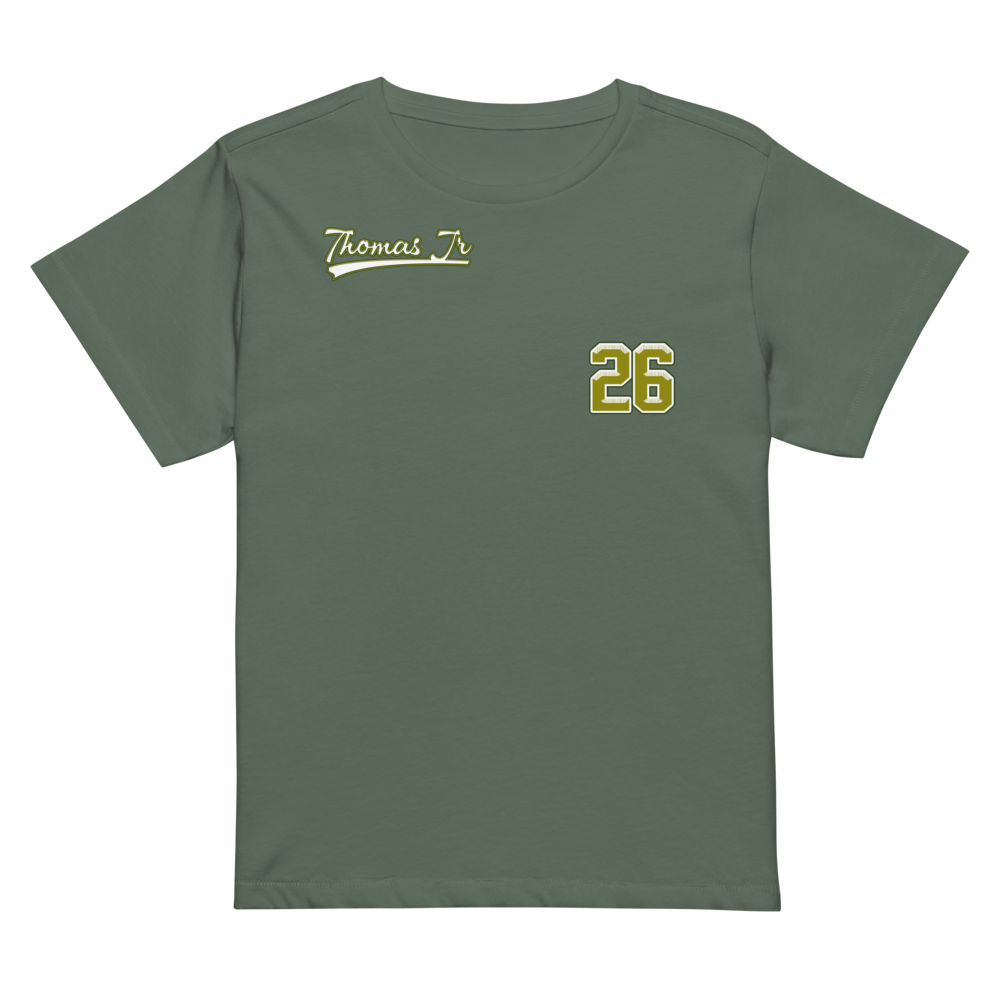 Thomas Cook Jr | Jersey Style Women’s High-Waisted Tee