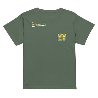Thomas Cook Jr | Jersey Style Women’s High-Waisted Tee