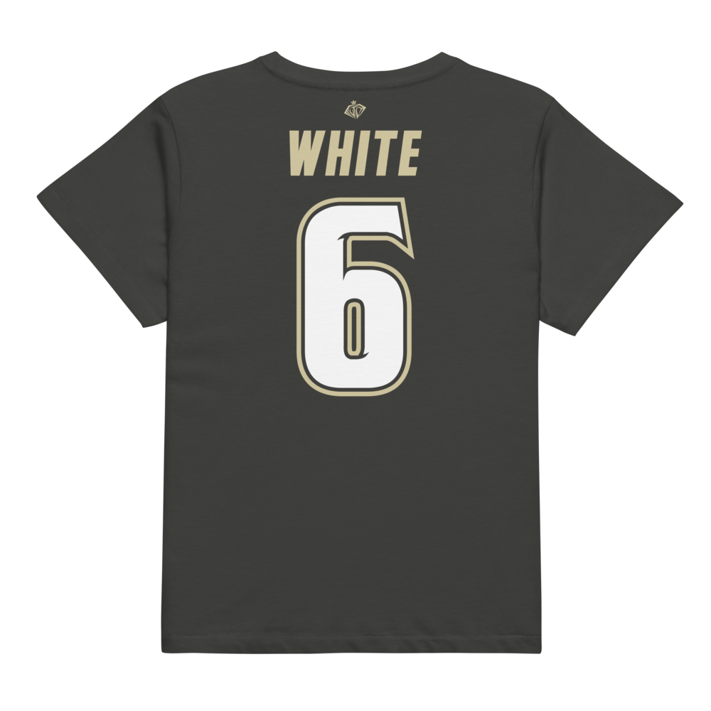 Sarah White | Bulls Front Women’s High-Waisted Tee