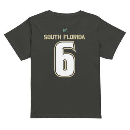 Sarah White | Jersey-Style Women’s High-Waisted Tee