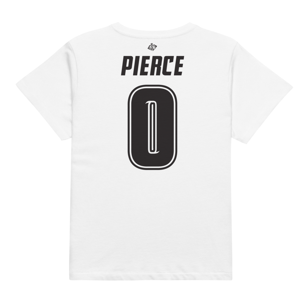 Karhys Pierce | Black & White Women’s High-Waisted Tee