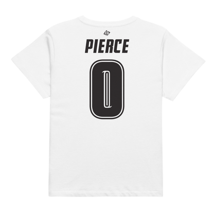 Karhys Pierce | Black & White Women’s High-Waisted Tee