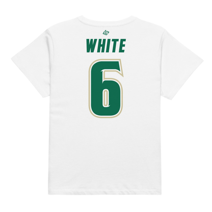 Sarah White | Bulls Front Women’s High-Waisted Tee