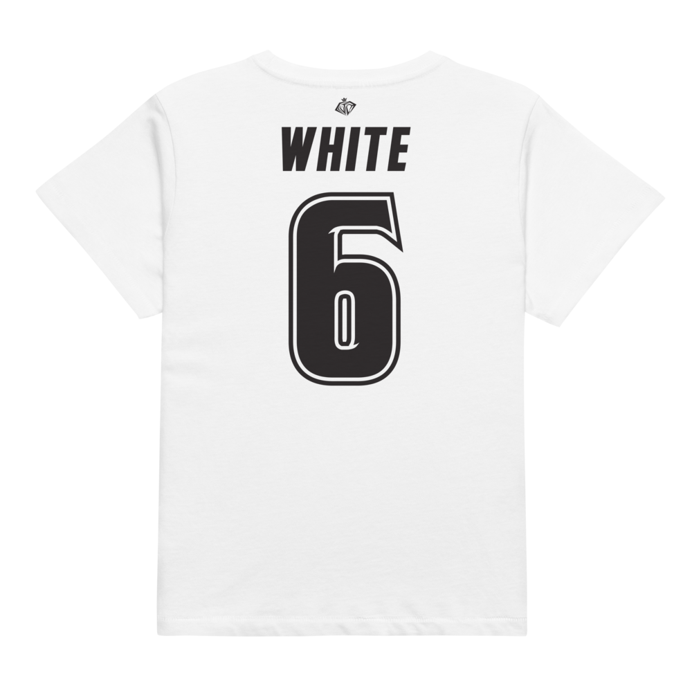 Sarah White | Black & White Women’s High-Waisted Tee