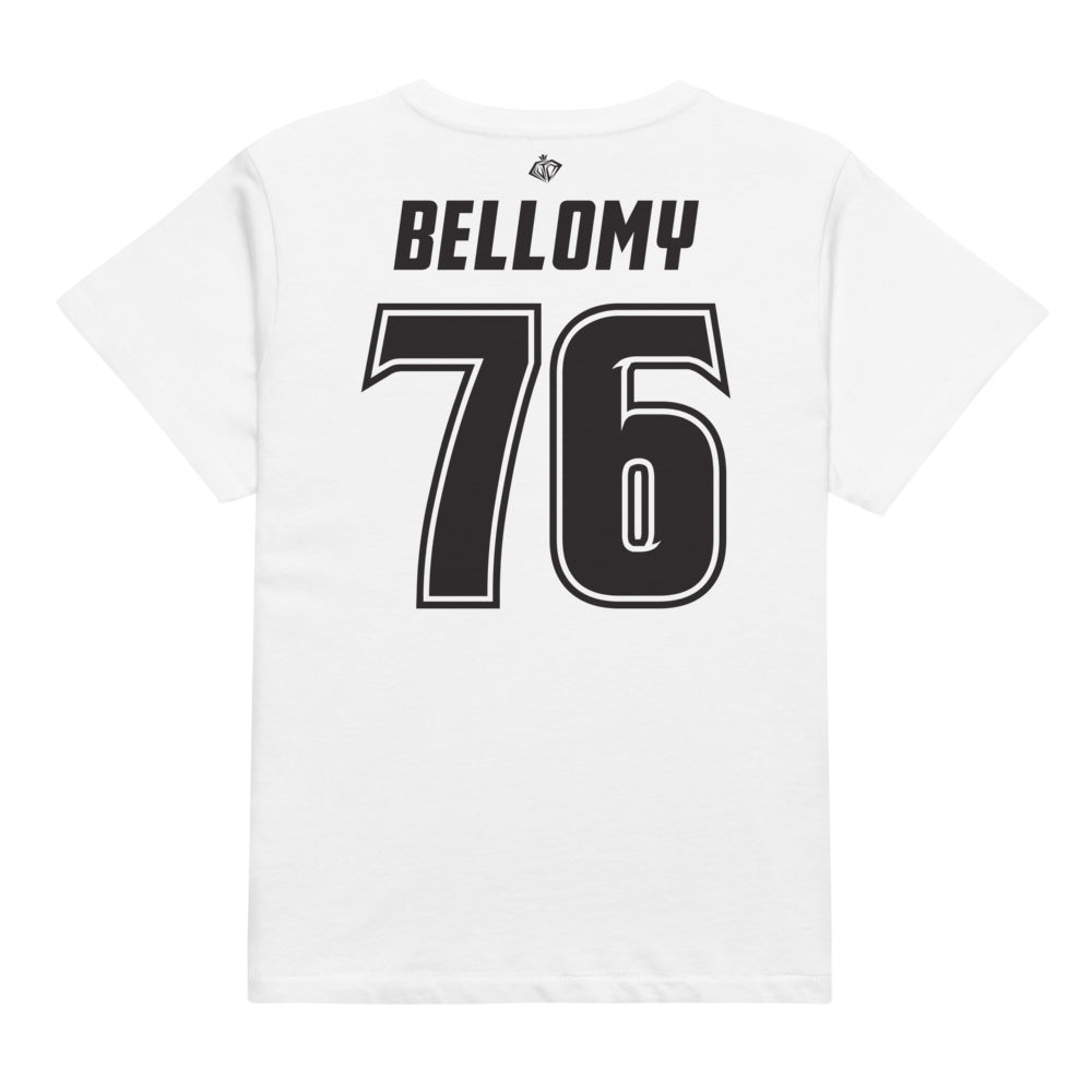 Colin Bellomy | Black & White Women’s High-Waisted Tee