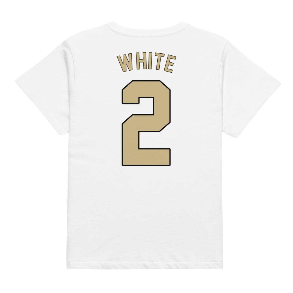 Trace White | Jersey Style Women’s High-Waisted Tee
