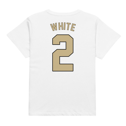 Trace White | Jersey Style Women’s High-Waisted Tee