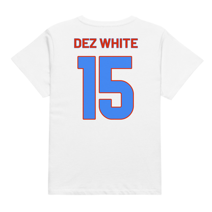 Dezman White | Jersey Style Women’s High-Waisted Tee