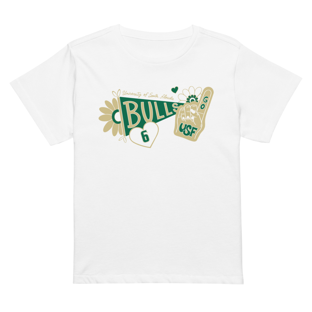 Sarah White | Bulls Spirit Women’s High-Waisted Tee