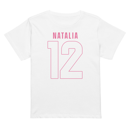 Natalia Santos | Jersey Style Women’s High-Waisted Tee