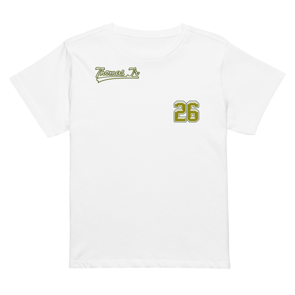 Thomas Cook Jr | Jersey Style Women’s High-Waisted Tee