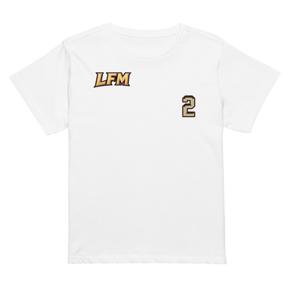 Trace White | Jersey Style Women’s High-Waisted Tee