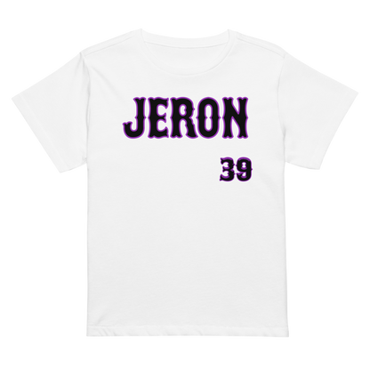 Jeron Flores | Jersey Style Women’s High-Waisted Tee