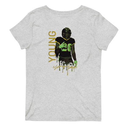 Yasias Young | Mural & Patch V-neck T-shirt - Clutch - Clothing