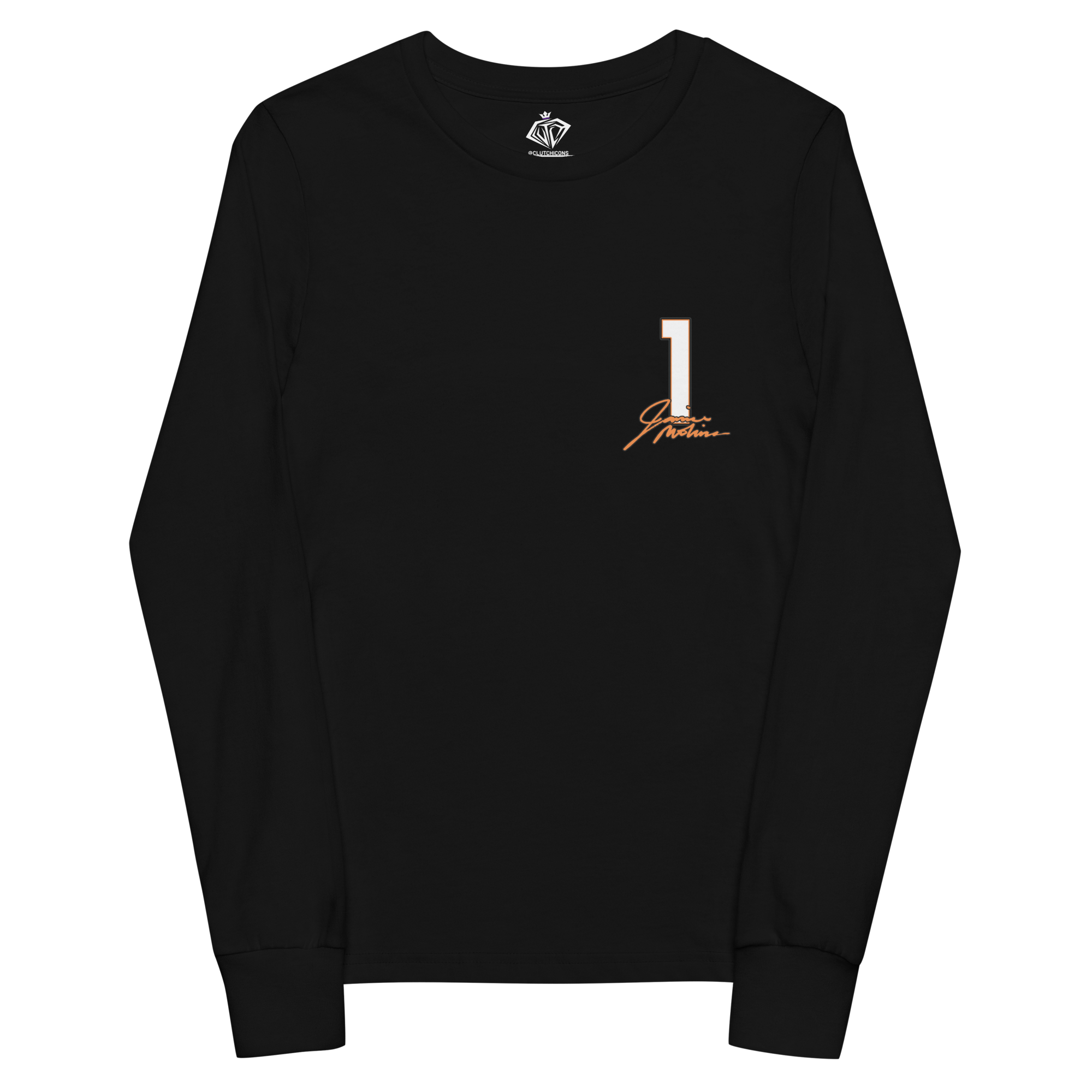 Jamie Molina | Jersey-Style Youth Long Sleeve Shirt